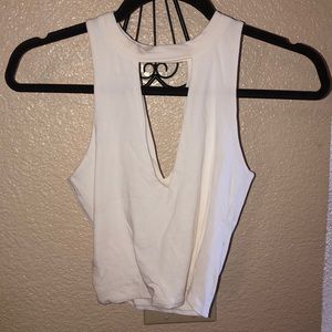 White crop top